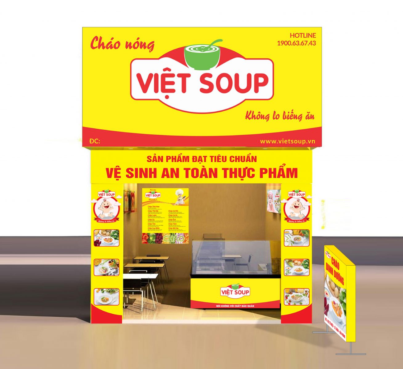 cửa hàng cháo dinh dưỡng Việt Soup