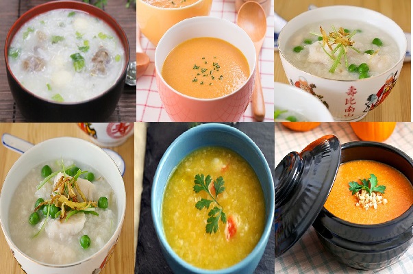 thực đơn cháo dinh dưỡng